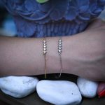 Βραχιόλι Ασημένιο με πέντε πέτρες