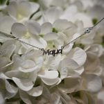 Κολιέ μαμά από ασήμι 925 με πέτρες