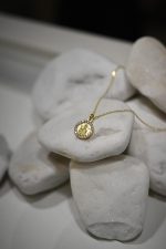 Ασημένιο επιχρυσωμένο κολιέ 925 με παναγία
