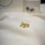 Παιδική παραμάνα ασημένια με όνομα και ματάκι